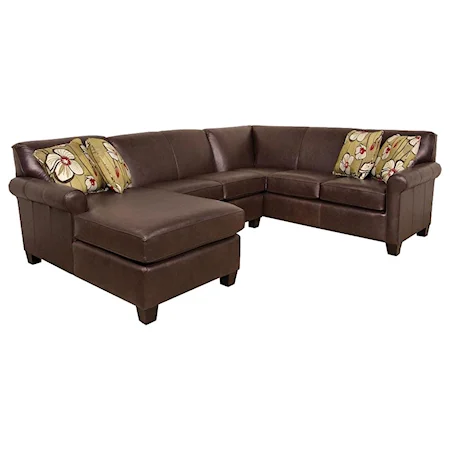 Long Sectional Sofa with Chaise